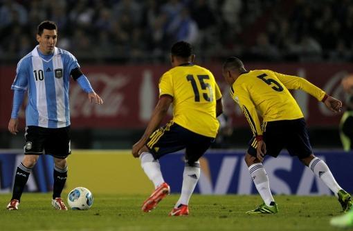 Messi frente a Colombia