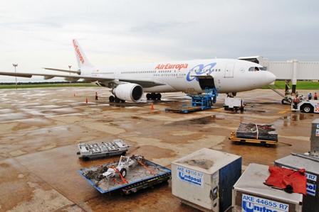 Avion de Air Europa en Santa Cruz de la Sierra