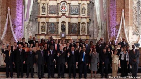 Los delegados de la OEA