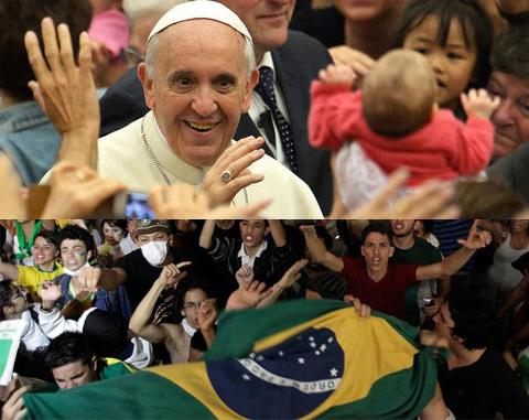 A días de la llegada del Papa hay preocupación por las violentas protestas en Río de Janeiro