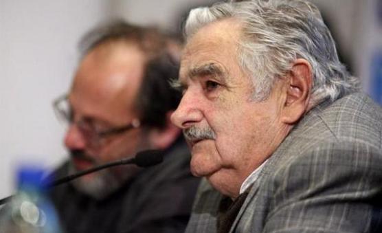 Mujica durante su discurso ayer en Montevideo