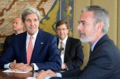 John Kerry y Antonio Patriota, ayer en Brasilia