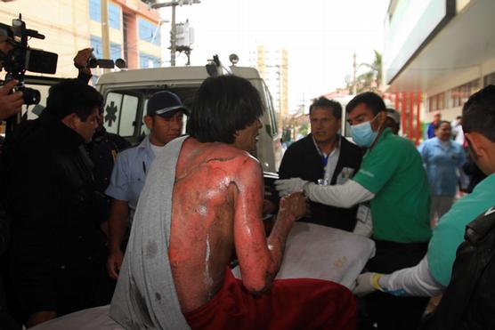 Uno de los heridos trasladado a un hospital