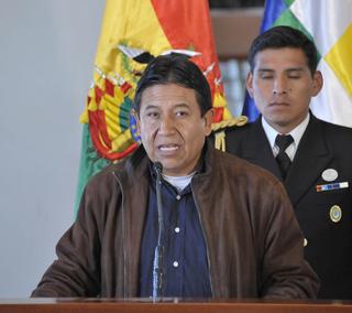 El cancillerboliviano David Choquehuanca 