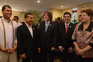 Correa, Humala, Cartes, Boudou y Rousseff