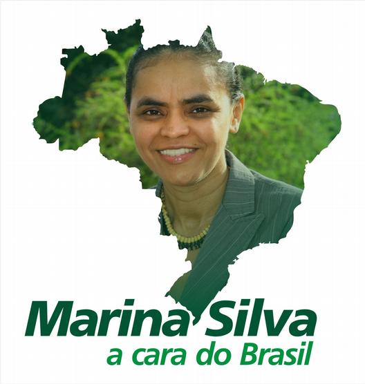 Marina Silva, la cara de Brasil, dice el afiche