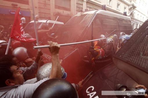 Disturbios en Roma