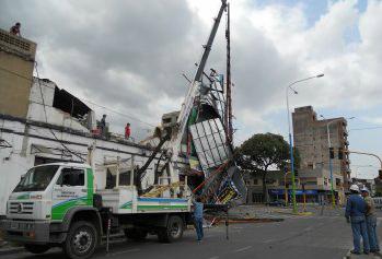 Después de la tormenta la municipalidad trata de reparar daños