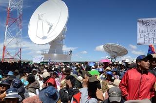 Estacion terrena del satélite boliviano