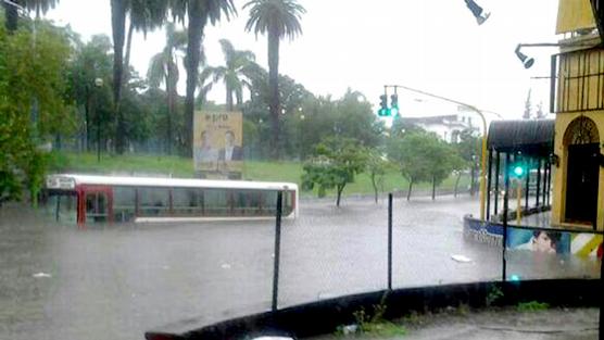 Mucha agua en poco tiempo