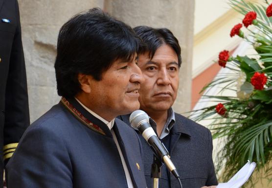 Evo Morales, ayer en La Paz