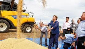 Rousseff bajo la lluvia de soja