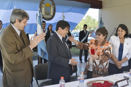 Martínez en los festejos por los 30 años de Enfermería