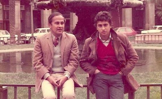 Juan González junto a su hijo Hernán