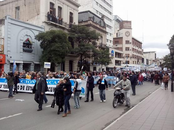 Bancarios movilizados I Foto: Daniela Benitez