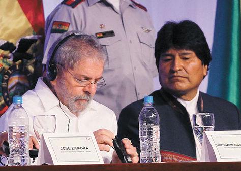 Evo y Lula, en Santa Cruz de la Sierra