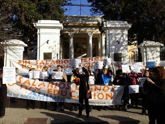 Movilizados en el Rectorado