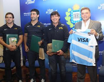 Amaya con Los Pumas