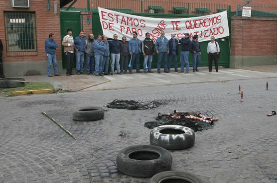 Trabajadores de Gasnor movilziados