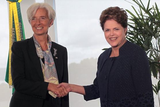 Rousseff y Lagarde se dan la mano en otros tiempos