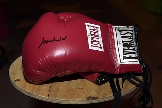 Los famosos guantes de Muhama Ali