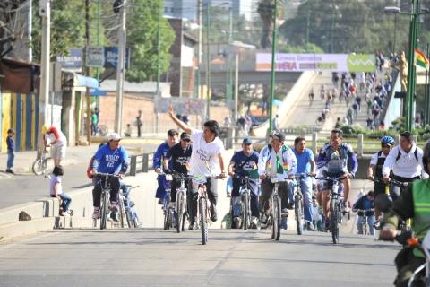 Evo encabeza bicecleteada de 20 kilómetros