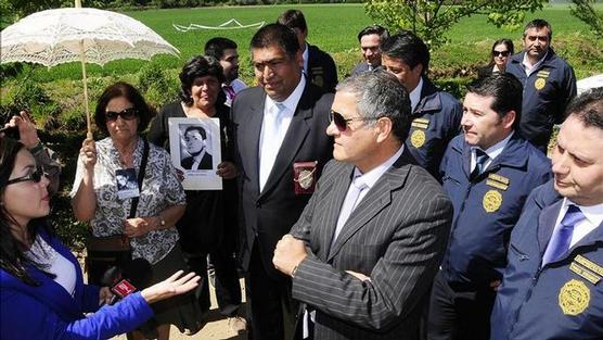 El juez Mario Carroza, ayer en Colonia Dignidad