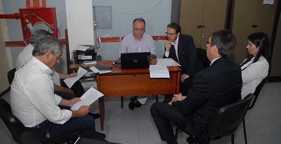 EDET, Luz y Ferza y Trabajo, durante la reunión de ayer