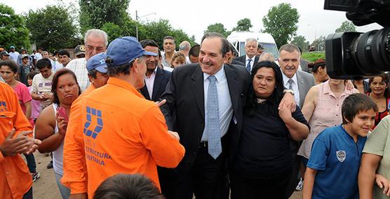 Alperovich y Cristina Castillo, ayer en Los Vazquez