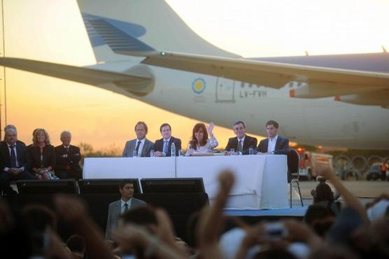 Cristina presentó nuevo avión