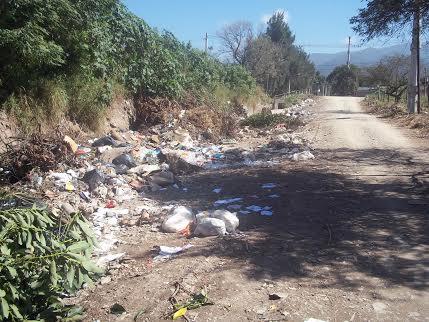 Basural en Tafí Viejo