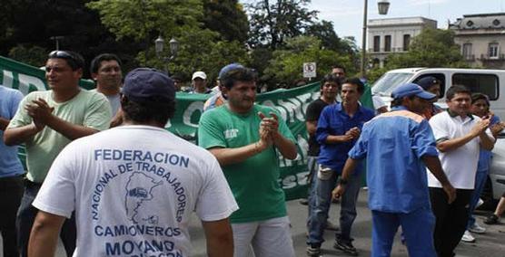 Camioneros movilizados