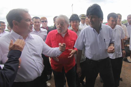 Morales y Da Silva, ayer en Rio Branco