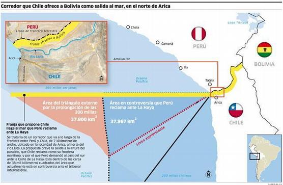 Mapa difundido por la Agencia AICA