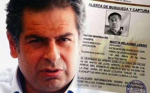 Martín Belaúnde es buscado intensamente