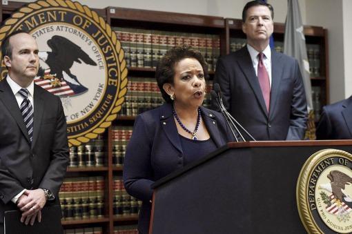 La fiscal Loretta Lynch anuncia las detenciones