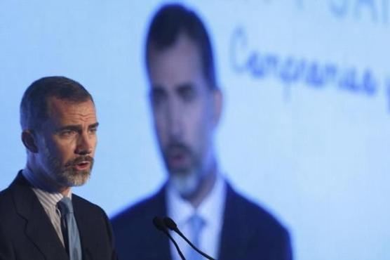 Felipe VI habla en acto del Fondo de Cooperación para  Agua y Saenamiento