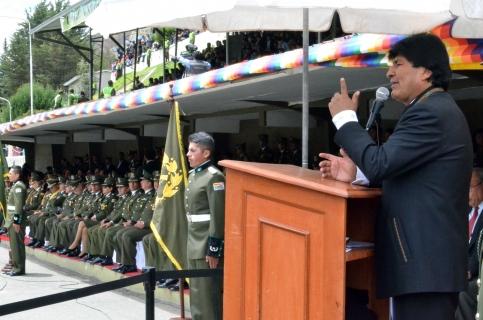 Evo Morales, ayer en Oruro