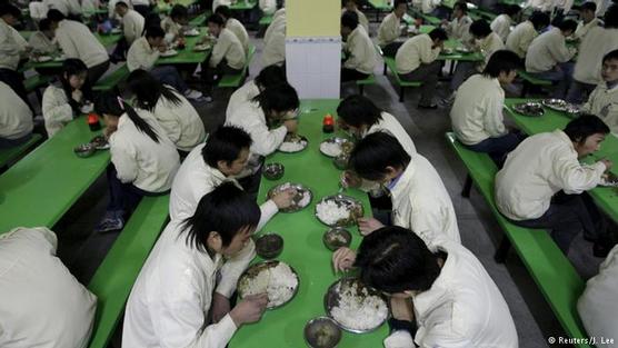 Un comedor fabril chino