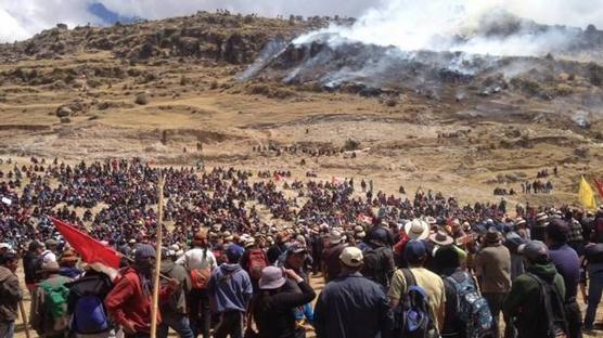 Rebelión de trabajadores mineros de Las Bambas