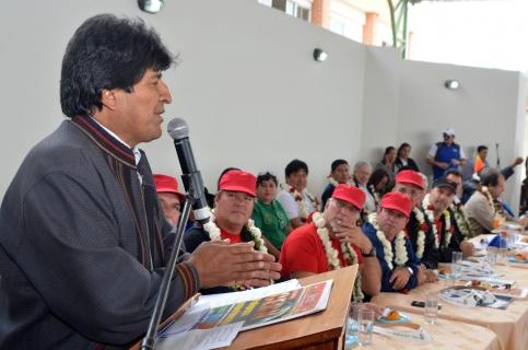 Morales en Cobija, este viernes