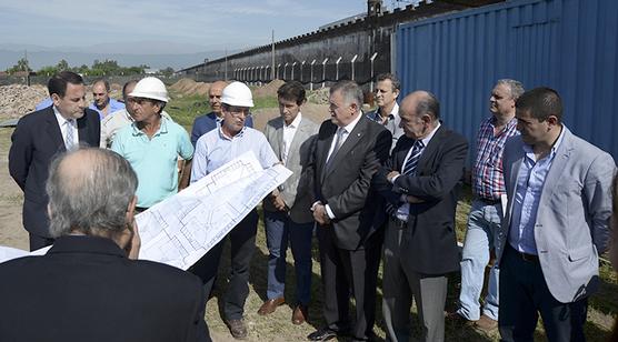 Jaldo en visita a la obra