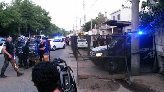 Operativo policial de traslado de Sala anoche