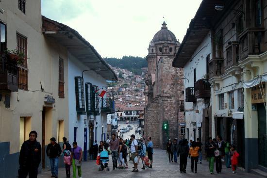 El centro histórico cercano a la plaza principal