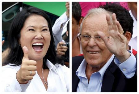 Keiko Fujimori y Pedro Pablo Kuczynski en segunda vuelta