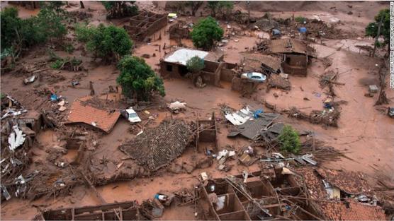 La represa de la minera Samarco que arrasó con un pueblo completo en 2015