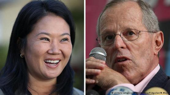 Keiko Fujimori y Pedro Pablo Kuczynski en segunda vuelta