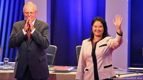 Pedro Pablo Kuczynski  y Keiko Fujimori en balotaje