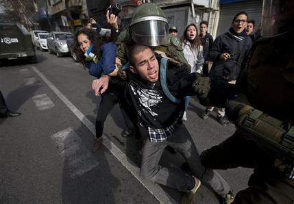 Otra movilización estudiantil que termina en represión