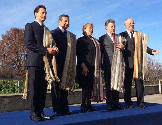 Presidentes de la Alianza del Pacific, este viernes en Puerto Varas